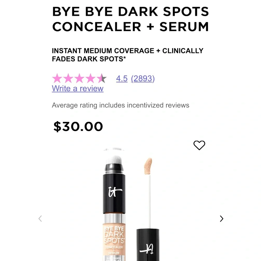 It BYE BYE DARK SPOTS CORRECTEUR SERUM (Light Cool 20 )